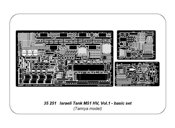 Aber 35251 Israeli Tank M51HV I Sherman – vol.1basic set 1/35 – Bild 6