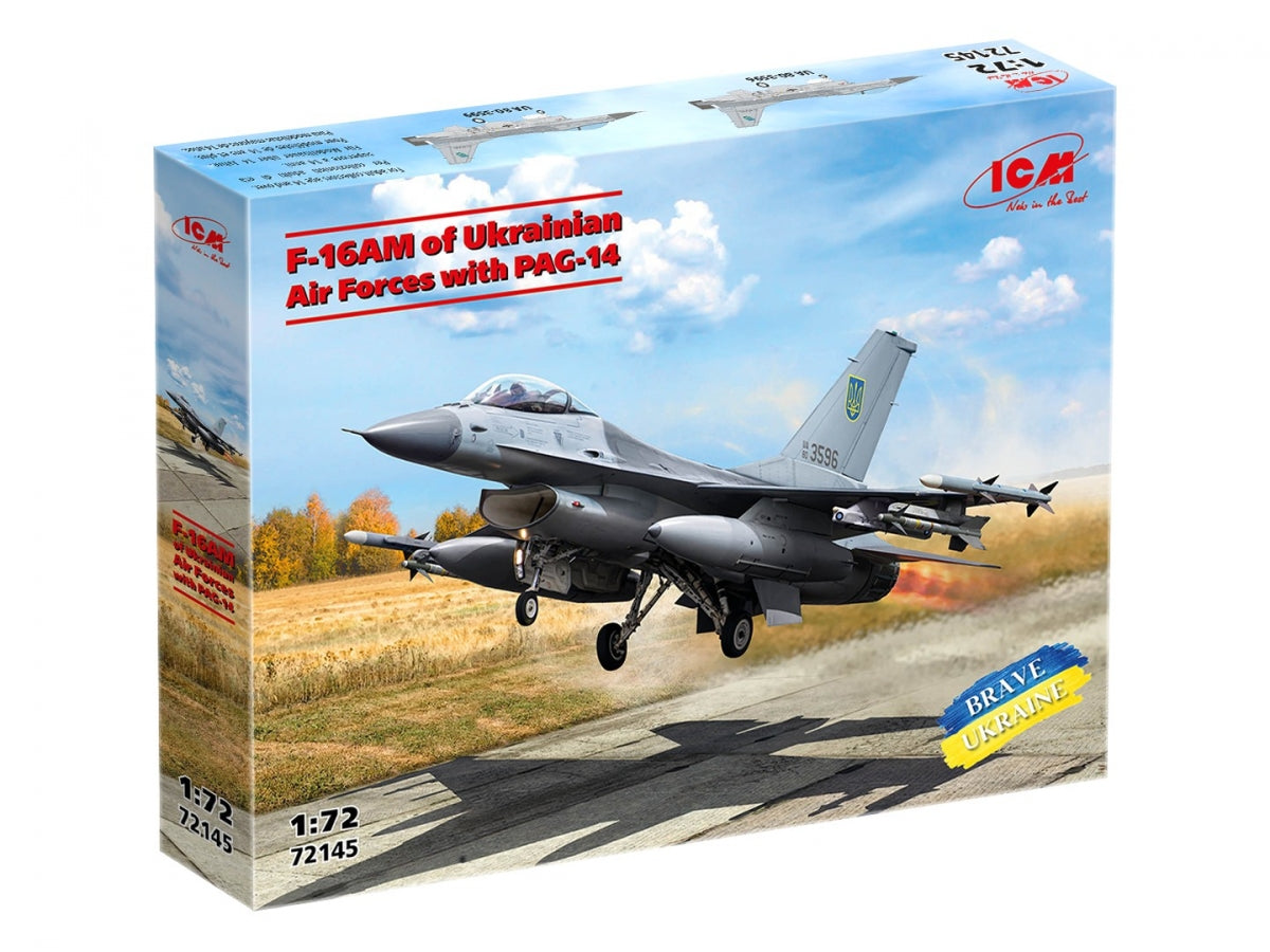 ICM 72145 F-16AM of Ukrainian Air Forces with PAG-14 1/72