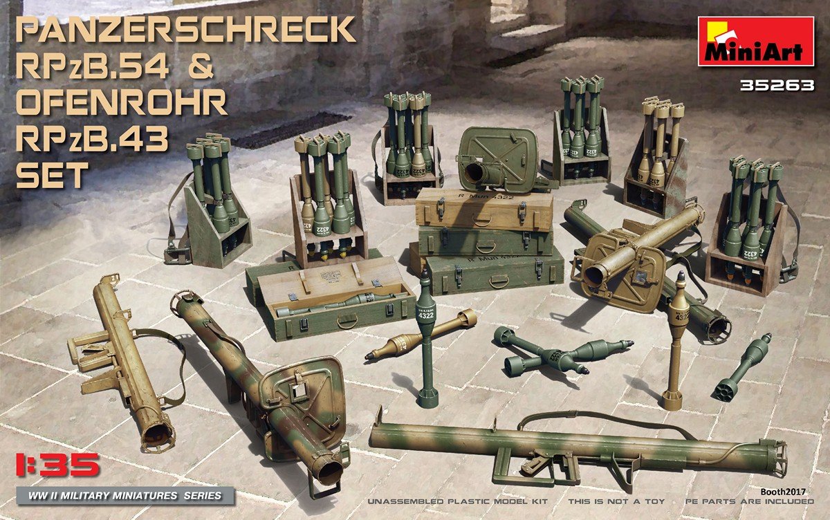 MiniArt 35263 PANZERSCHRECK RPzB.54 & OFENROHR RPzB.43 SET 1/35
