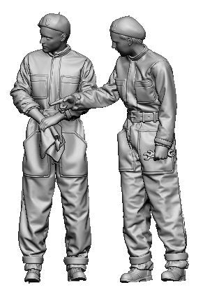 Glowel Miniatures 35039 Polish tank crew fixing engine 1/35 – Bild 2