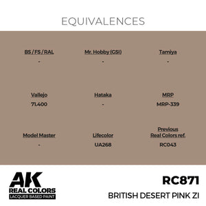 AK Interactive RC871 British Desert Pink ZI 17 ml – imagen 3