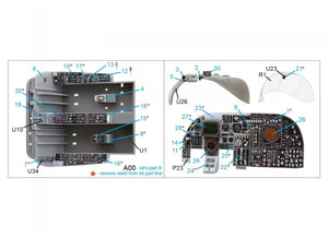 Intérieur imprimé en 3D et coloré sur papier décalcomanie Quinta Studio QDS-32106 A-6E Intruder (Trumpeter) (Petite version) 1/32 – image 7