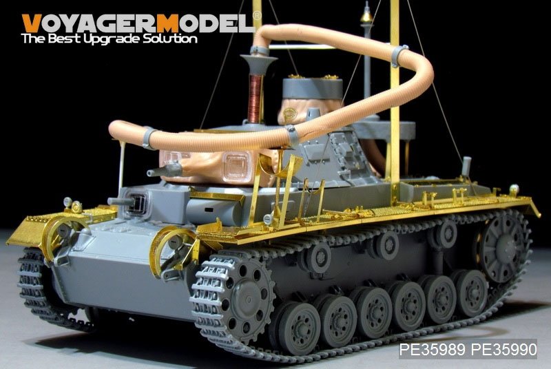 Voyager Model PE35989 WWII German Pz.KPfw.III (T)Ausf.F &amp;quot;Operation Seelowe&amp;quot; Basic For DRAGON 6877/6717 1/35 – zdjęcie 12