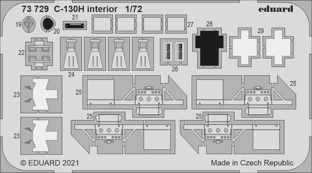 Eduard 73729 C-130H interior for Zvezda 1/72 – zdjęcie 2