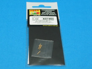Aber A32003 Set of 4 barrels tips for German 7,92 mm MG 17 aircraft machine guns 1/32 – imagen 3