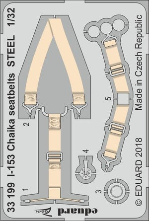 Eduard 33199 I-153 Chaika seatbelts STEEL ICM 1/32