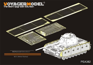 Voyager Model PEA382 German Pz.Kpfw.IV Ausf.J mit Panther F turret &amp;quot;Thoma shields&amp;quot; wire mesh schürzen 1/35