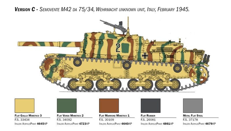 Italeri 6584 Semovente M42 da 75/34 1/35 – immagine 7