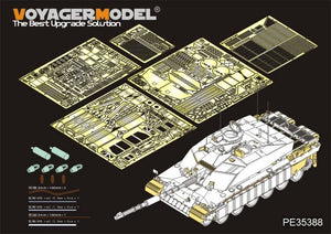 Maquette Voyager PE35388 Char de combat principal britannique moderne Challenger 2 pour TRUMPETER 001522 1/35