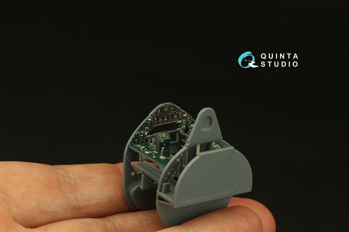 Quinta Studio QD48403 F4F-4 Wildcat 3D-Printed &amp;amp; coloured Interior on decal paper (Eduard) 1/48 – immagine 3