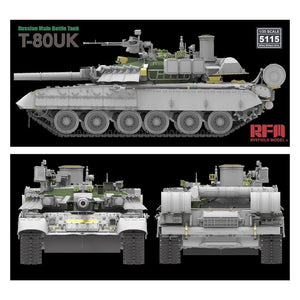 Rye Field Model 5115 Russian T-80UK Main Battle tank 1/35 – immagine 4