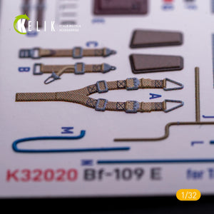 KELIK K32020 BF-109 E - Interior 3D Decal with 3D printed parts for Trumpeter kit 1/32 – immagine 4