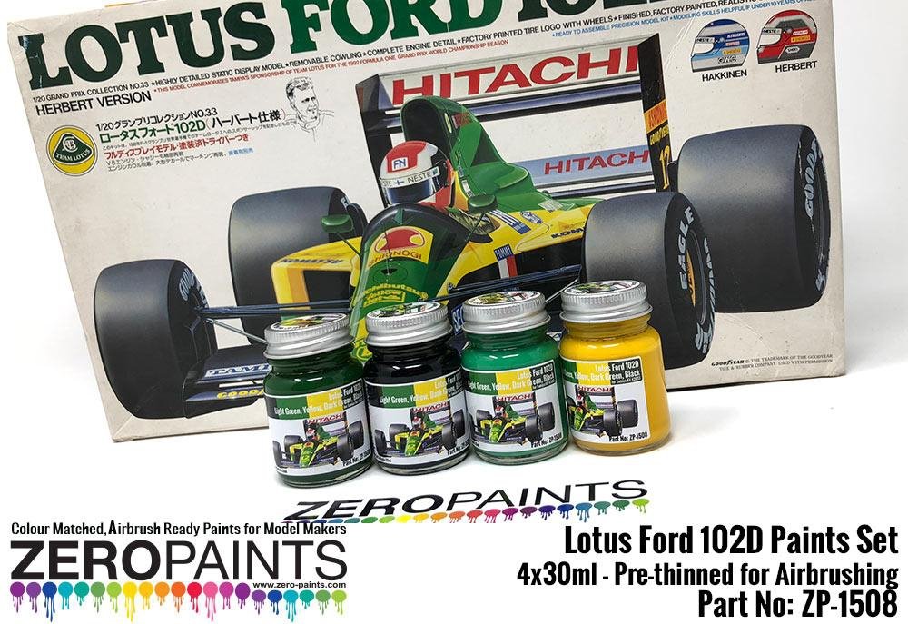 Zero Paints ZP-1508 Lotus Ford 102D Paint Set 4x30ml – immagine 3