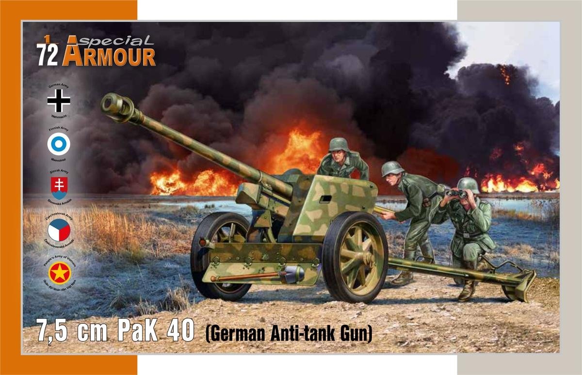 Special Armor 72025 7,5 cm PaK 40 « Canon antichar allemand » 1/72