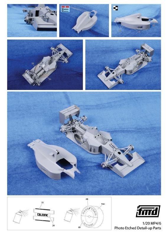 KA Models FE-20009 MCLAREN MP4/6 DETAIL-UP SET Fujimi 1/20 – image 3