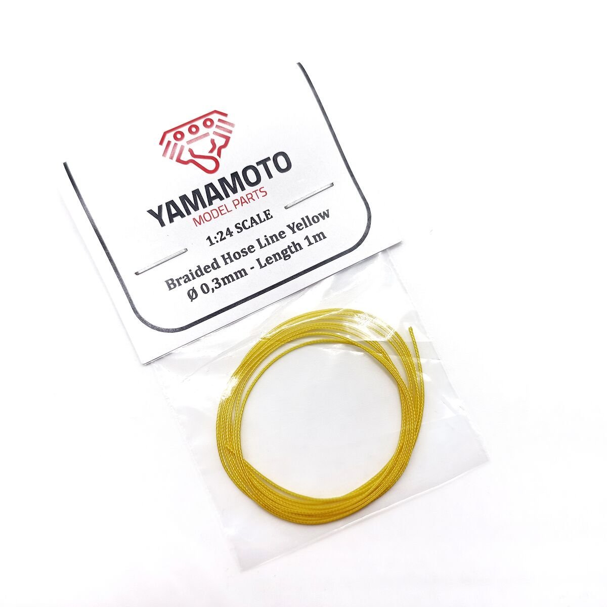 Yamamoto YMPTUN89 Braided Hose Line Yellow 0,3mm 1m 1/24
