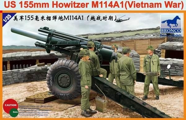 Bronco CB35102 US 155mm Howitzer M114A1 (Vietnam War) 1/35