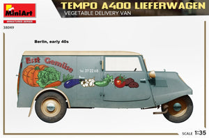 MiniArt 38049 TEMPO A400 LIEFERWAGEN. VEGETABLE DELIVERY VAN 1/35 – immagine 3