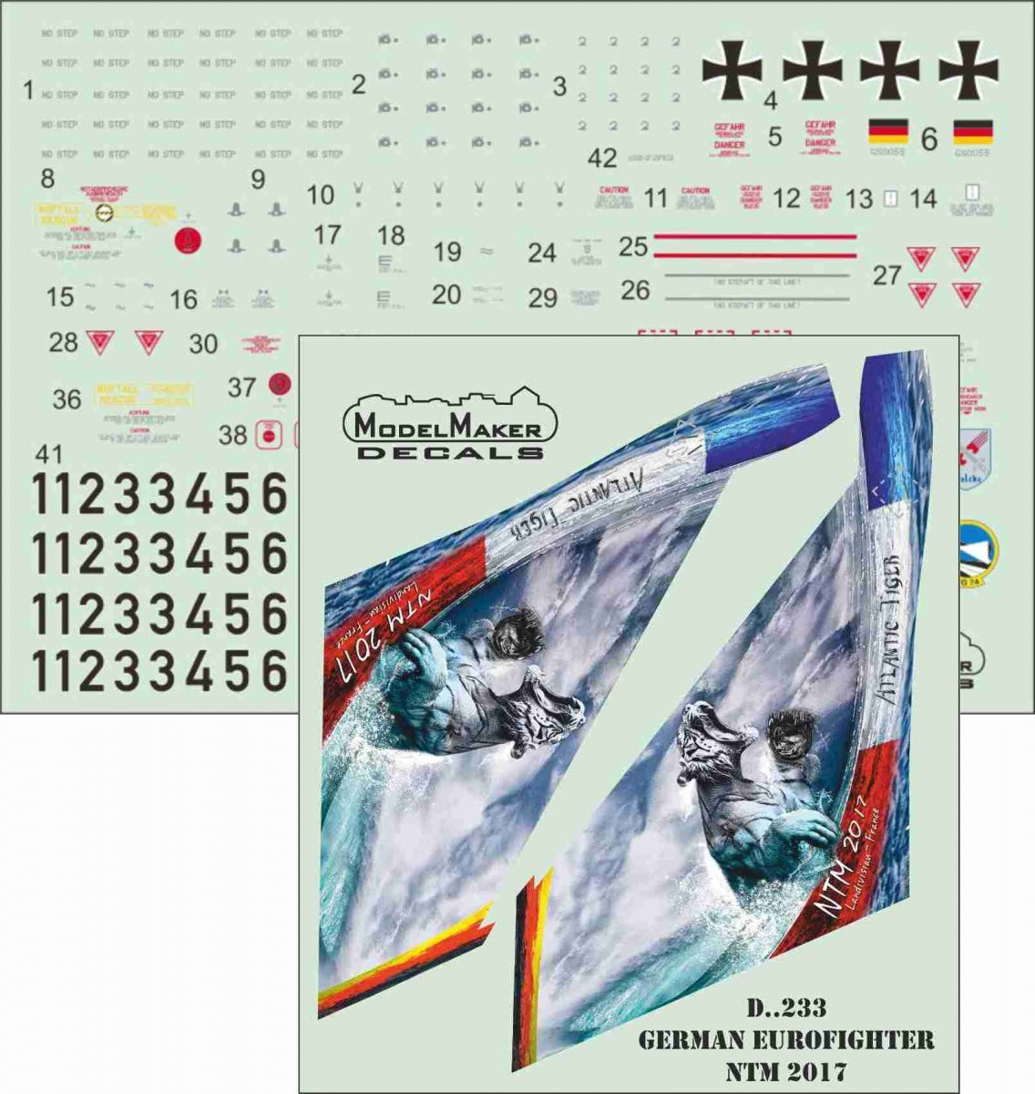 ModelMaker Decals D48233 German Eurofighter NATO Tiger Meet 2017 1/48 – immagine 2