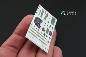 Quinta Studio QD48065 P-51D (Early) 3D-Printed &amp;amp; coloured Interior on decal paper (for Eduard kit) 1/48 – immagine 3
