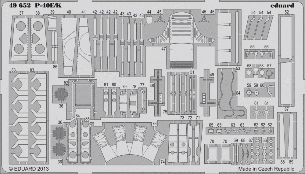 Eduard 49652 P-40E/K SA 1/48 ITALERI – image 2