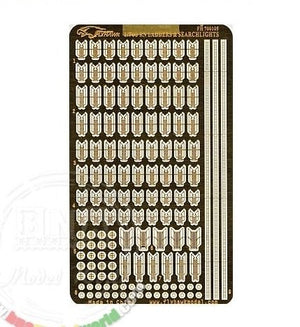 FlyHawk Model FH700105 WWII RN Ladders &amp;amp; Searchlights 1/700