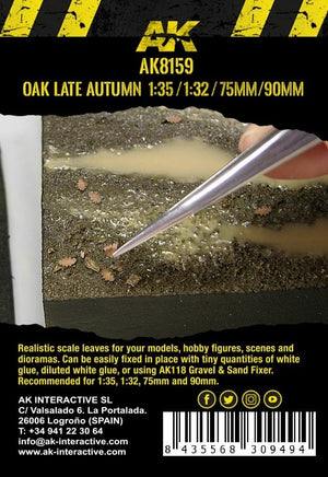 AK Interactive AK8159 OAK LATE AUTUMN LEAVES 75MM / 90MM 1/32 1/35 – immagine 3