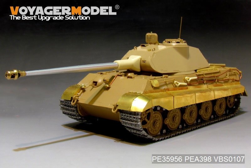 Voyager Model PE35956 WWII German King Tiger (Porsche Turret) For MENG TS-037 1/35 – immagine 5