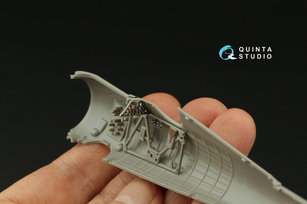 Quinta Studio QD48335 PZL P.11c 3D-Printed &amp;amp; coloured Interior on decal paper (Arma Hobby) 1/48 – immagine 5