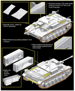 Dragon 6756 StuG.III Ausf.F w/7.5cm L/48 Last Production – immagine 2