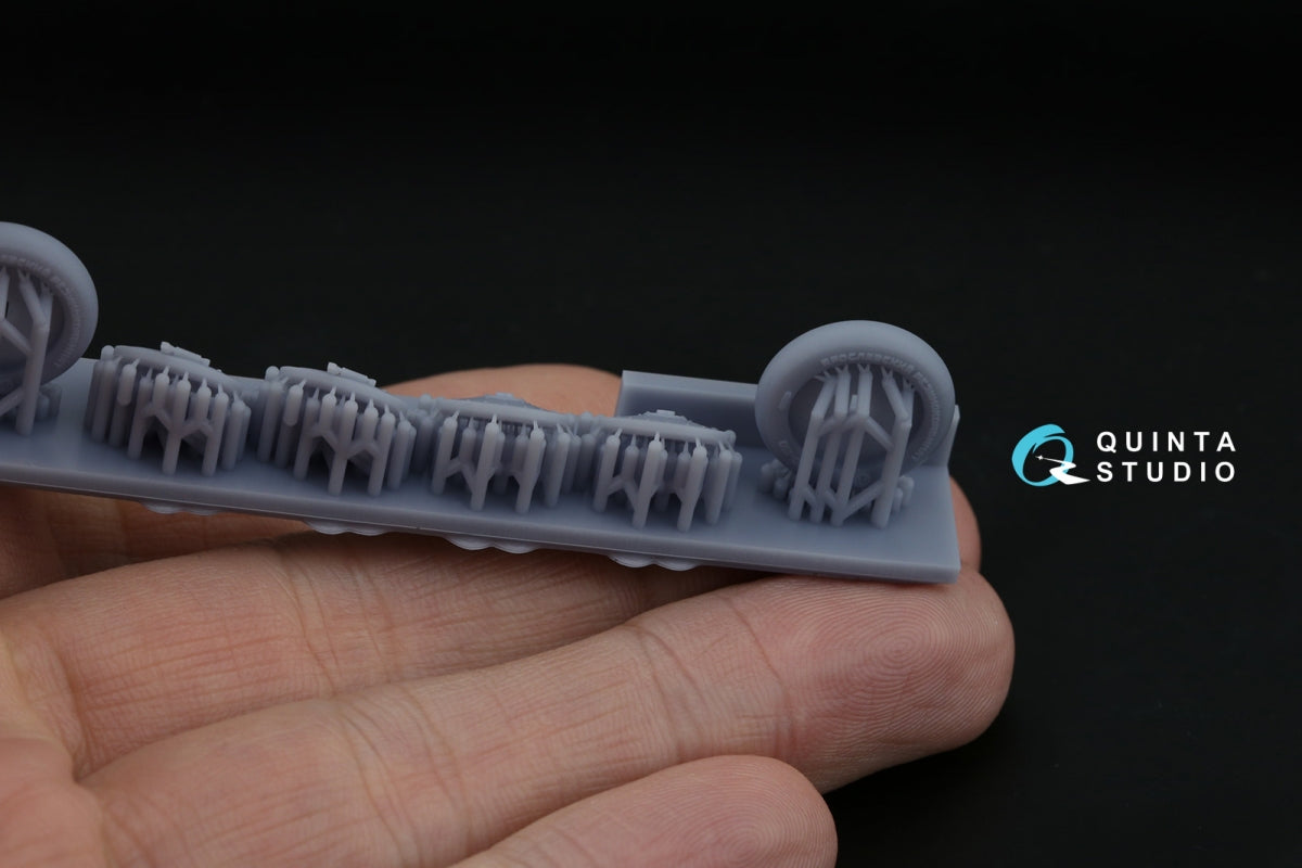 Quinta Studio QT48036 I-16 Wheels (late type) with separate hubs and weighted tires (all kits) 1/48 – imagen 6