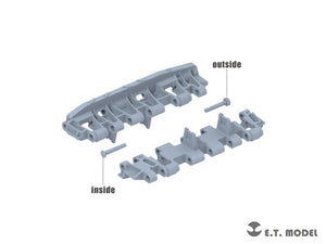 ET Model P35-069 WWII German KingTiger Single Workable Track (18 Teeth Late Type) ( 3D Printed ) 1/35 – image 2