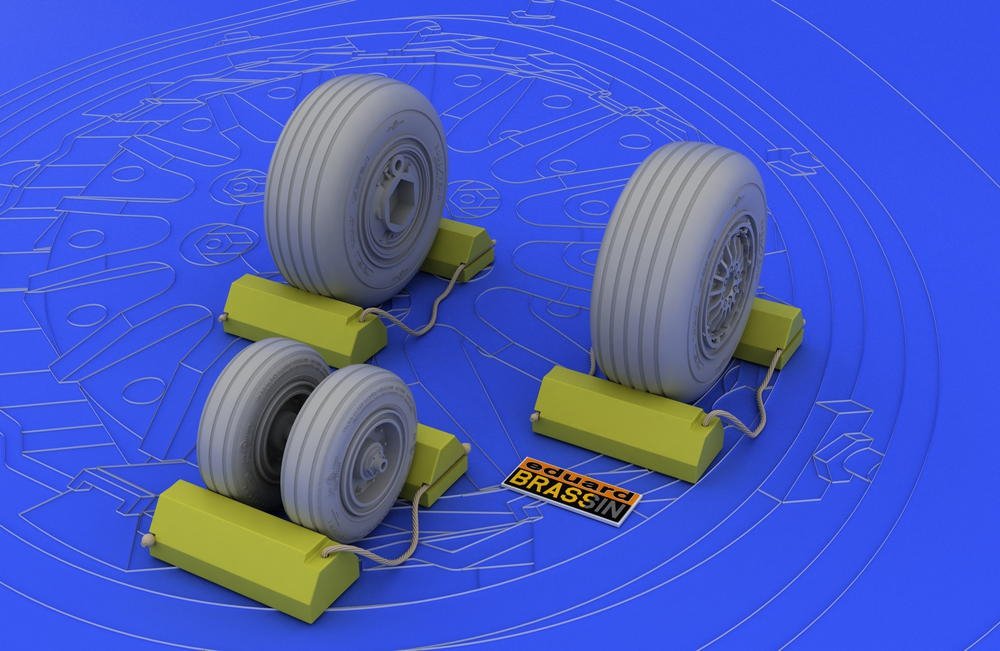 Eduard 632005 F-4C/ D/E/ F/G wheels 1/32 (Tamiya) – immagine 2