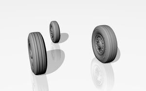 Armory Models AW48313 F-105 Thunderchief wheels w/ weighted tyres 1/48 – immagine 5