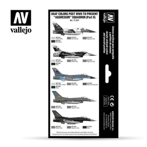 Vallejo 71617 USAF colors post WWII to present Aggressor Squadron Part II 8x17ml – zdjęcie 3