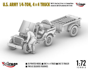 Mirage Hobby 720012 U.S. ARMY 1/4‑TON, 4×4 TRUCK 1/72 – immagine 7