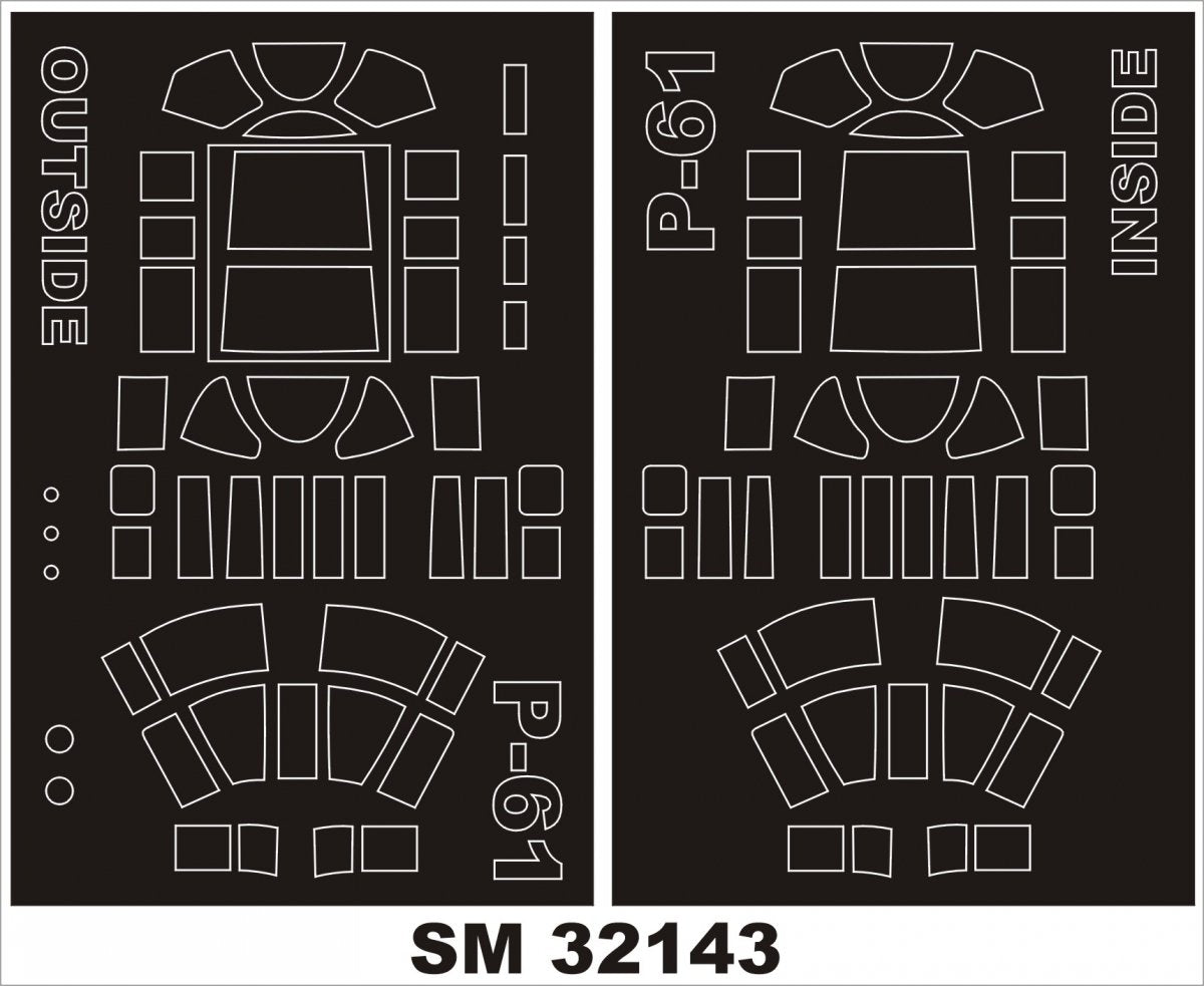 Montex SM32143 P-61 BLACK WIDOW HOBBY BOSS