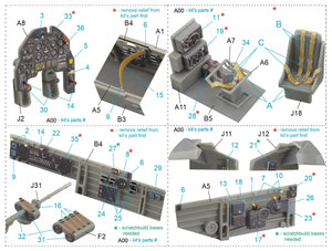 Quinta Studio QD48098 Ju 87B-2/R-2 3D-Printed &amp;amp; coloured Interior on decal paper (Hasegawa) 1/48 – Bild 11