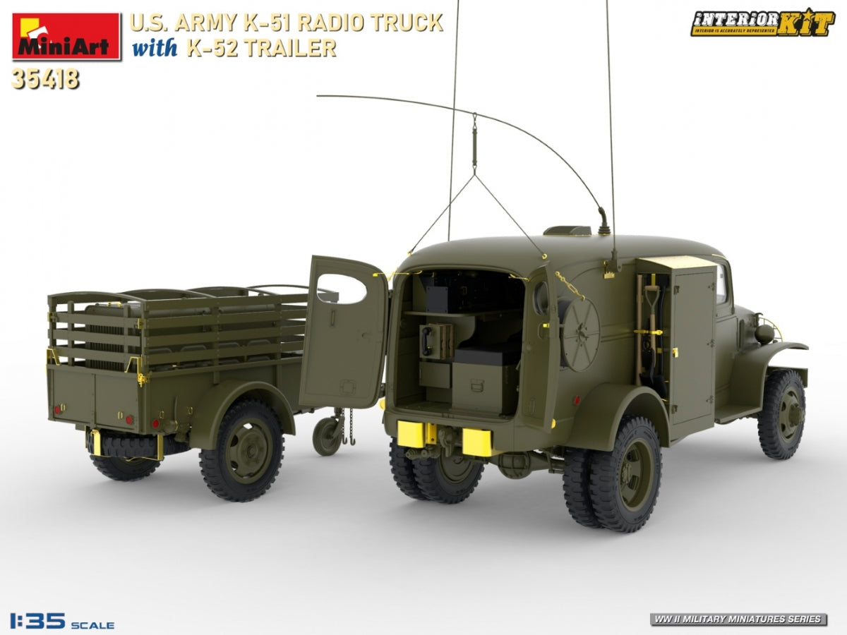 MiniArt 35418 US ARMY K-51 RADIO TRUCK WITH K-52 TRAILER. INTERIOR KIT 1/35 – Bild 7