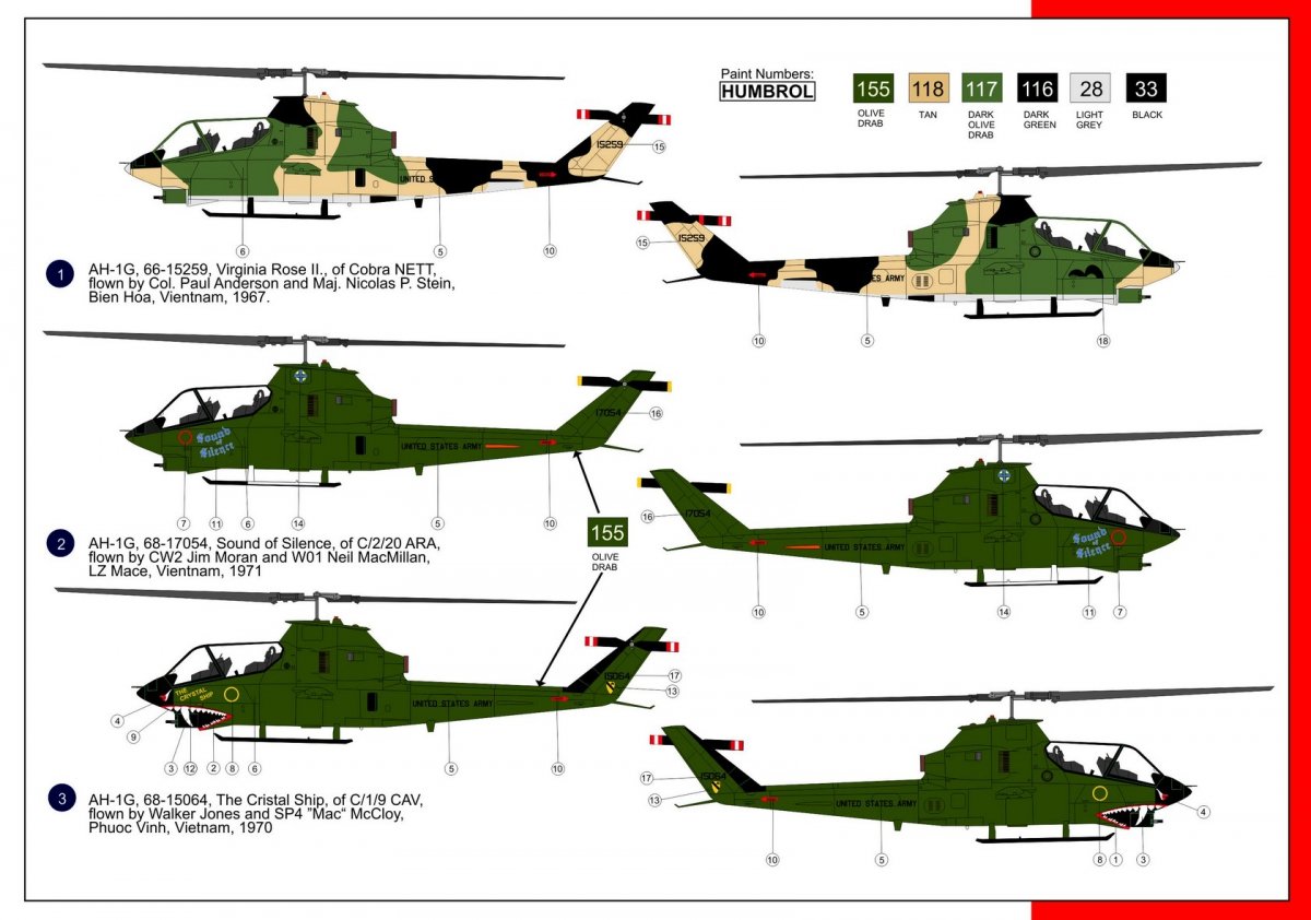 AZmodel AZ7416 Bell AH-1G Early Huey Cobra Over Vietnam 1/72 – Bild 2