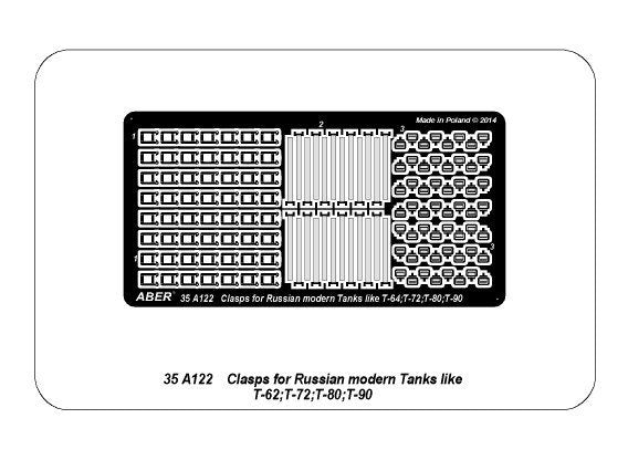 Aber 35A122 Clasps for Russian modern Tanks like T-64;T-72;T-80;T-90 1/35 – immagine 8