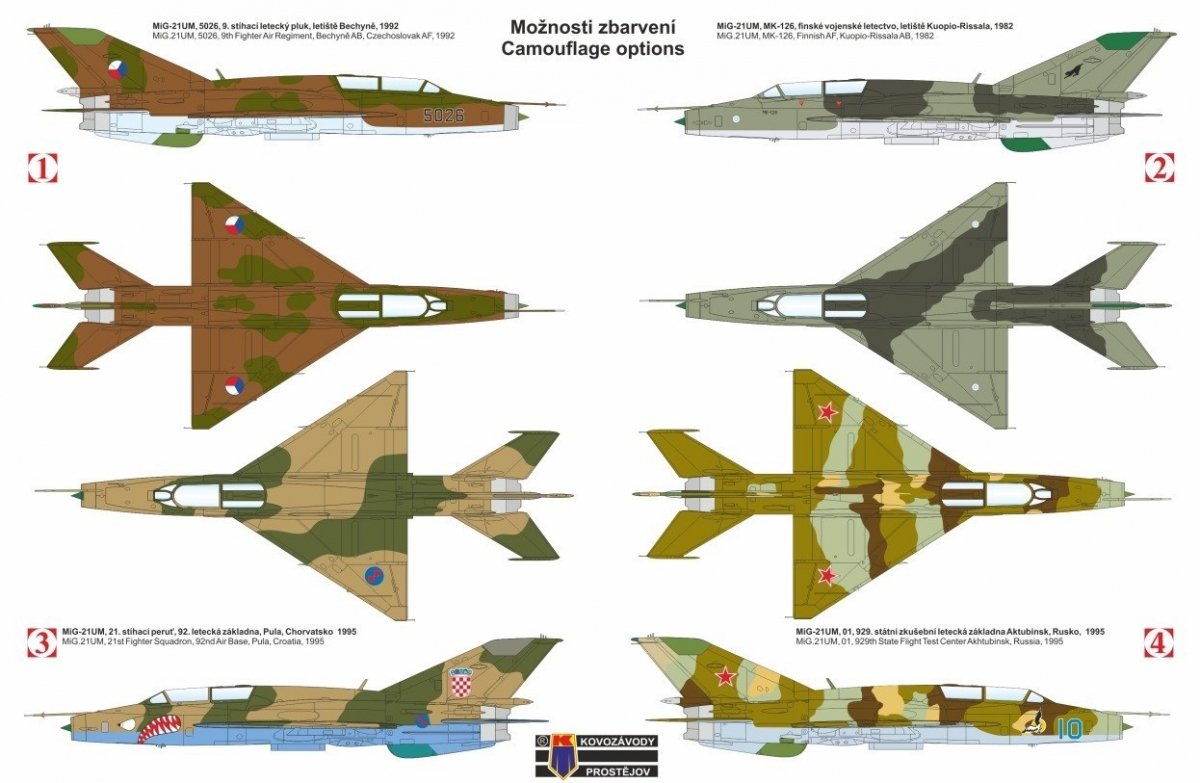 Kovozavody Prostejov KPM0132 MiG-21UM &amp;quot;Mongol B&amp;quot; 1/72 – zdjęcie 2