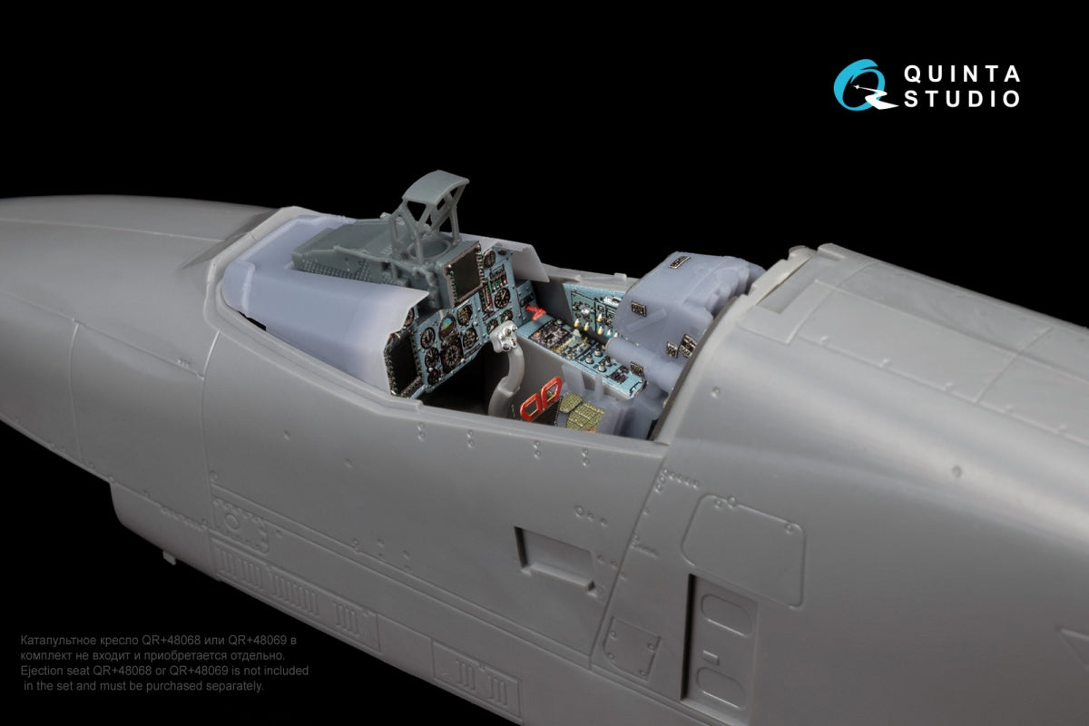 Quinta Studio QD+48438 Su-25SM/SM3 3D-Printed coloured Interior on decal paper (Zvezda/Quinta Models/Arma Models) 1/48 – immagine 8