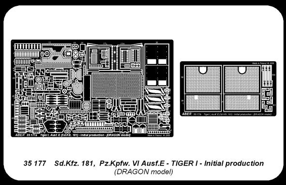 Aber 35177 Sd.Kfz.VI Ausf.E Tiger I, Initial production 1/35 – immagine 4