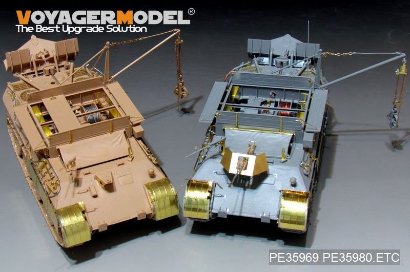 Maquette Voyager PE35980 Bergepanther Ausf.A allemand de la Seconde Guerre mondiale (type tardif, porte-outils Panther G) - Base pour TAKOM 2101 au 1/35 – image 18