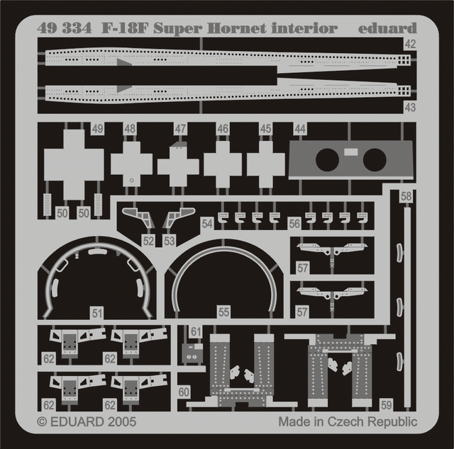 Eduard 49334 F/ A-18F interior 1/48 Hasegawa – imagen 2