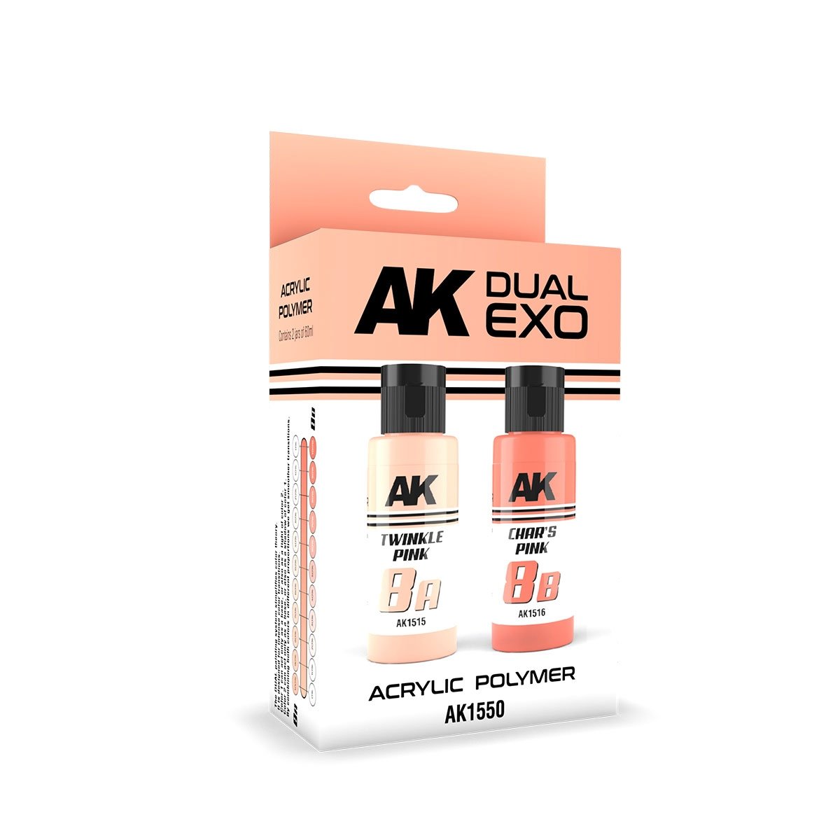 AK Interactive AK1550 DUAL EXO SET 8 – 8A TWINKLE PINK &amp;amp; 8B CHAR’S PINK