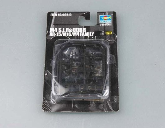 Trumpeter 00510 Mitrailleuse américaine AR-15/M16/M4 FAMILLE M4 SIR et COBR 1/35