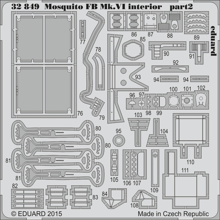 Intérieur du Mosquito FB Mk. VI d&amp;#39;Eduard 32849 – image 2
