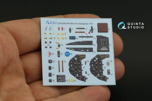 Quinta Studio QD32083 Bf 109G-2/G-4 3D-Printed &amp;amp; coloured Interior on decal paper (Hasegawa) 1/32 – immagine 3